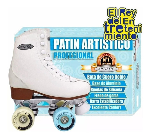 Patín Artístico Profesional 100% Cuero Aluminio Garantia Rey