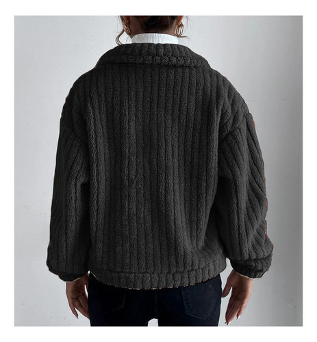 Chaqueta Casual De Mujer Con Abrigo De Felpa De Invierno