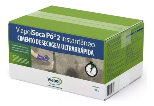 Viapol Pó 2 4kg Cimento Acelerador Tamponamento 