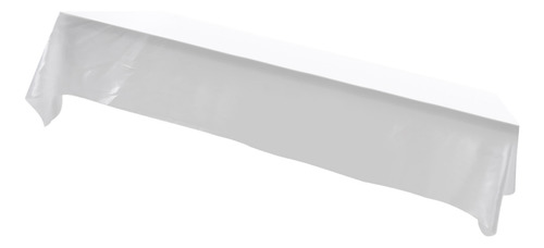 Mantel Rectangular Blanco Blanco Para Fiestas, 145 X 320 Cm