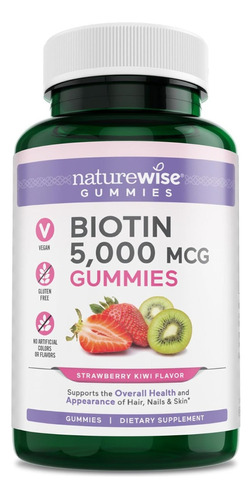 Biotina 5000 Mcg Naturewise 90 Gomitas