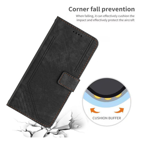Funda Para Motorola Moto Edge 50 Fusion 5g Pu Cuero Lateral