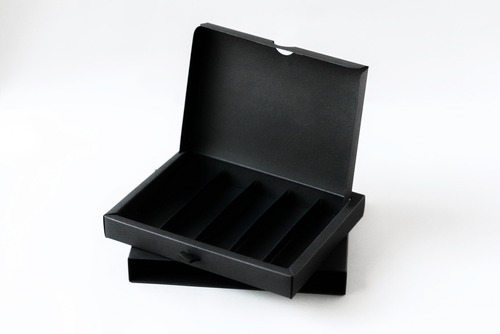 Caja Cajonera Luxury Negra 25 Bombones 1/4kg (x25u) - 083bn