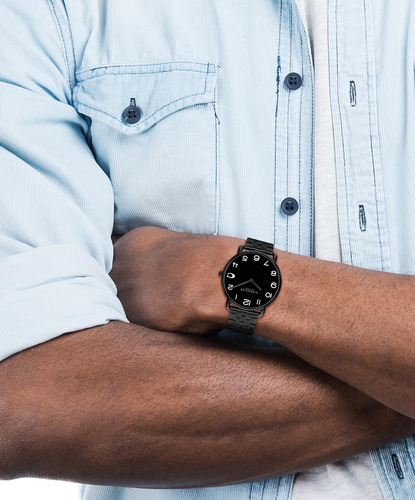 Coach Elliot: Reloj Clásico De Hombre, Acero, Negro