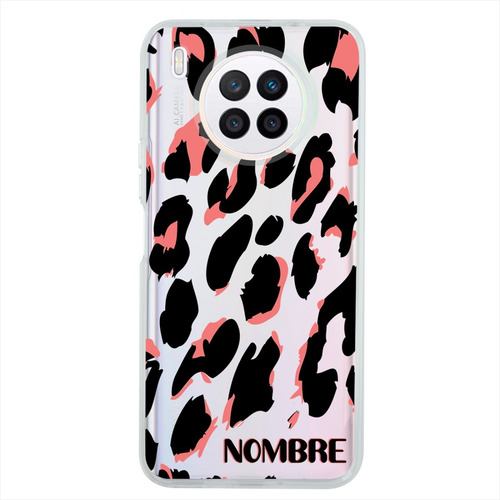 Funda Huawei Antigolpes Animal Print Personalizada Tu Nombre