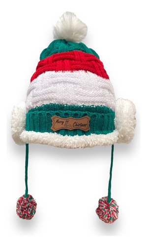 Gorro Navideño Con Orejitas Hombre Mujer Niños Gorro Navidad