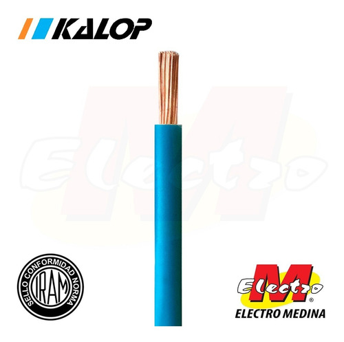 Cable Unipolar 16mm Celeste Metro Cat 5 Kalop Electro Medina