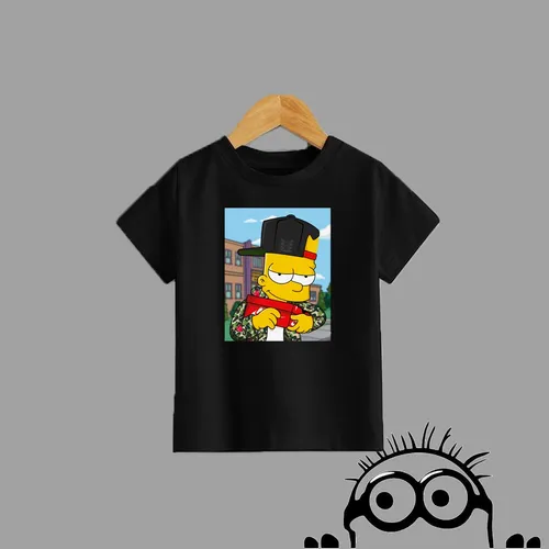 Remera Niño Niña Personalizada Bart Simpson Lisa Homero