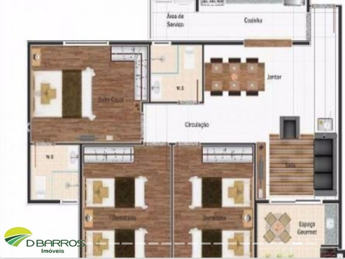 Imagem 7 de 7 de Excelente Apartamento Cobertura No Condomínio Avalon Com 127 M² Com Uma Vista Linda. - 4462 - 34044712