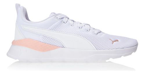 Tênis Feminino Esportivo Anzarun Lite Branco E Rosa Puma