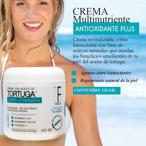 Imagen 2 de 3 de Crema Facial Vitaminada (emula Aceite De Tortuga)