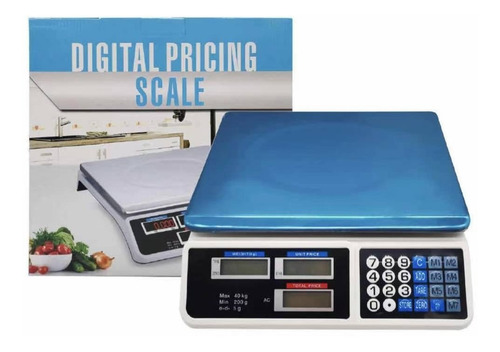 Imagen 3 de 7 de Balanza Pesa Electrónica Digital 40 Kg Negocios Almacen