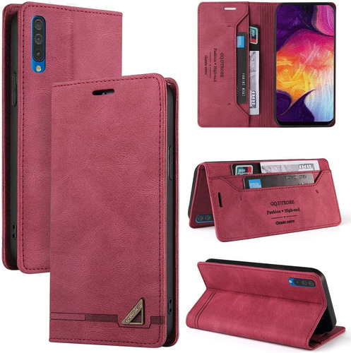 Funda Tipo Cartera Para Samsung Galaxy A70, Premium Vil132