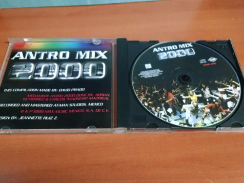 Antro Mix 2000, Cd Album Del Año 1999. (Usado)
