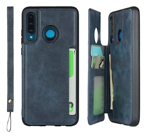 Funda Tipo Cartera Para Huawei P30 Lite Con Tarjetero Hg2358