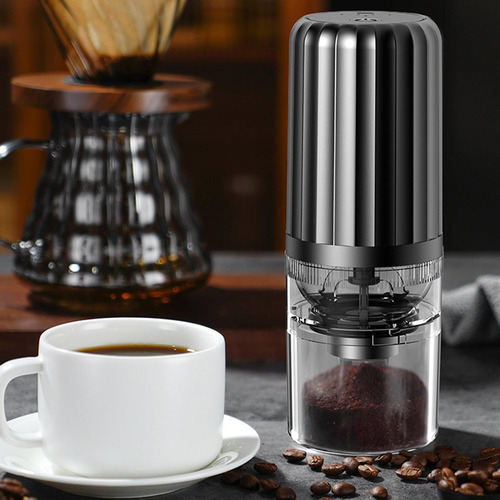 Molinillo De Café Eléctrico Portátil Molino De Café Gris