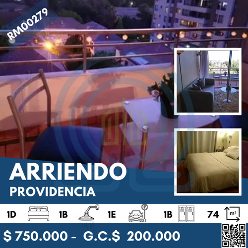 Departamento En Arriendo De 1 Dorm. En Providencia