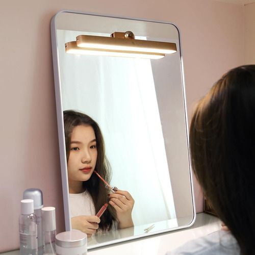 Lámpara De Pared Led De Madera, Giratoria De 360° Y Magnétic
