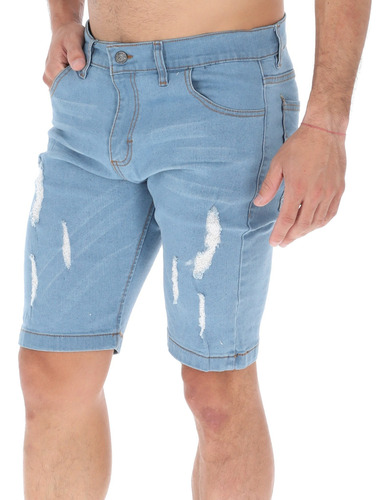 Paquete De 4 Bermudas Casual Short Para Hombre Comodas