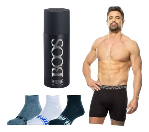 Pack Regalo Hombre Desodorante Boos + Boxer Dufour + Medias