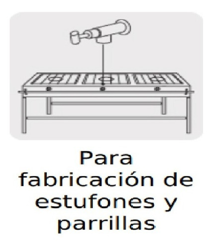 4 Piezas Llave Horizontal Para Parrillas Estufas Esprea #70.
