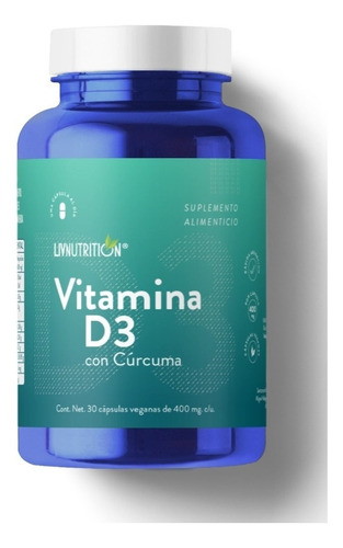 Vitamina D3 Con Cúrcuma Y Magnesio Vegana