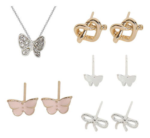 Set De Regalo N Para Mujer, Pendientes, Cadena Y Colgante Ne