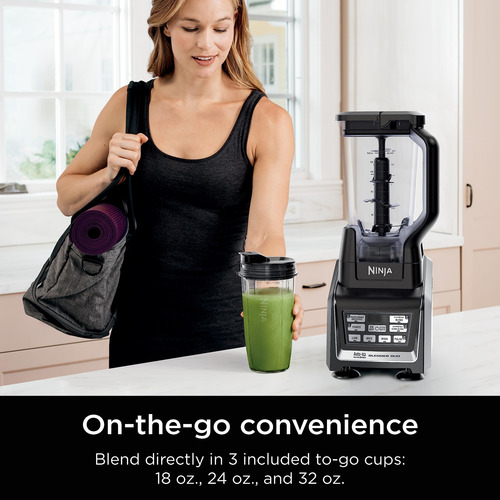 Licuadora Ninja Bl642 Nutri Ninja 1200 W Con Jarra Y Tazas D