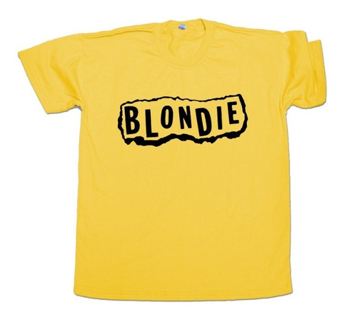 Remera Blondie Mod01 Algodón Unisex New Wave Rock Punk Pop