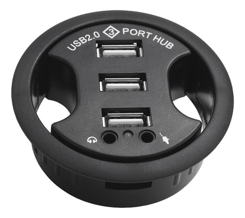 Hub Usb 2.0, Ojal De Escritorio, Hub Usb 2.0, Soporte De Esc