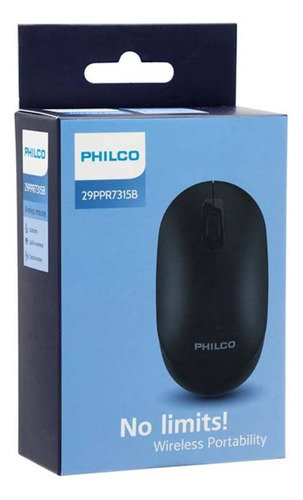 Mouse Inalámbrico Philco Delgado 3 Botones 1600dpi