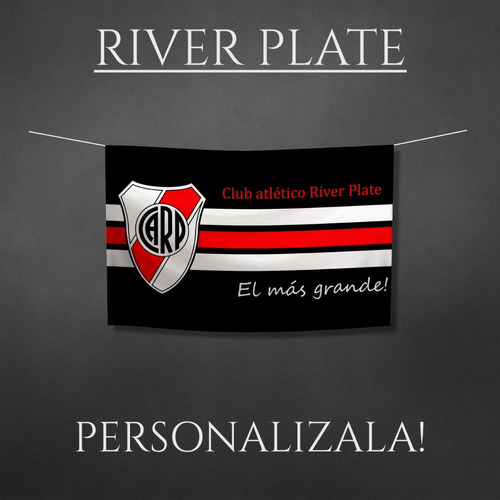 Banderas River Plate Personalizadas Nombres Frases 140x90cm