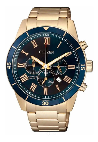 Reloj Citizen Dorado Hombre Chrono An816958l