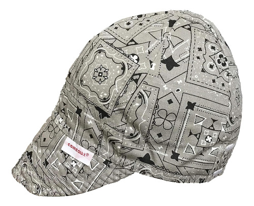 Gorra De Soldadura Reversible Comeaux Caps 7 5/8 Gris