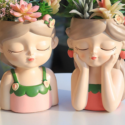 Maceta Para Flores, Decoración Del Hogar, 13cmx13cmx17.5cm