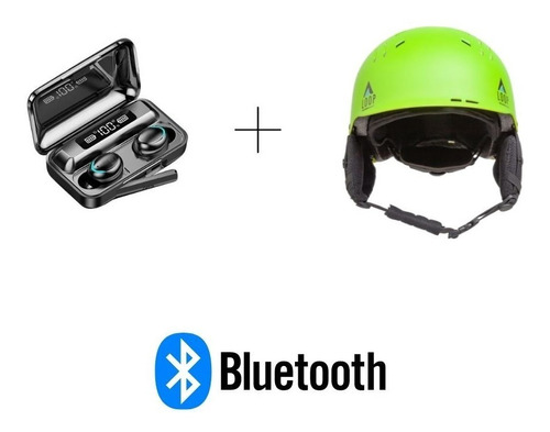 Casco De Snowboard Bluetooth Esqui Ski Loop Con Auriculares 