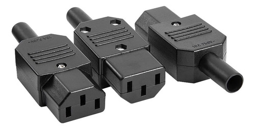 3 Piezas Ac250v 10a Conector De Adaptador De Corriente ...