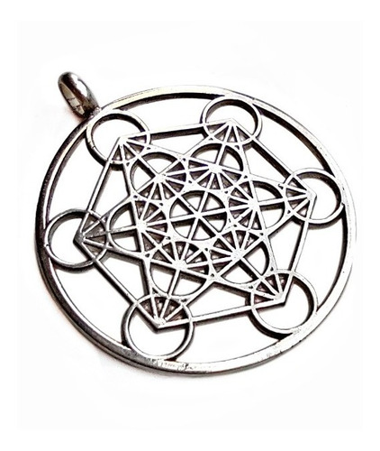 Dije Cubo De Metatron Geometria Sagrada / Plata 925