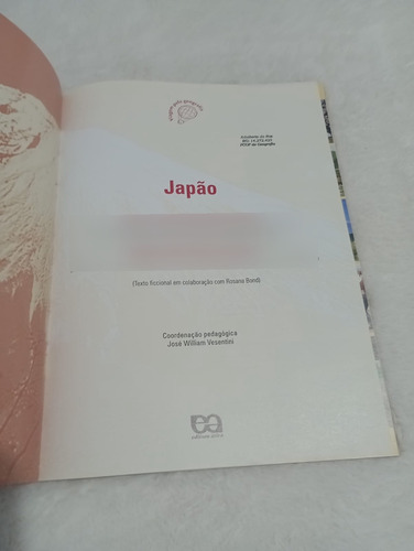 Livro Japão - João Osvaldo Rodrigues Nunes E Manira Mie Okimoto Nunes - Editora Ática (Usado)