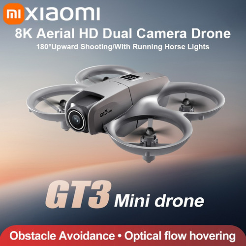 Mini Drone Gt3 Camera Hd C/ Sensor De Obstáculo E Altitude
