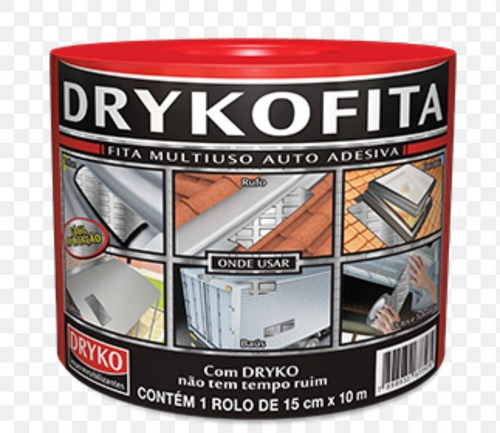 Imagem 1 de 1 de Fita Aluminizada Drykofita 15cm X 10m