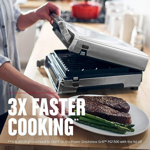 Parrilla George Foreman Familiar (4-6 Porciones)grd6090b Plateado