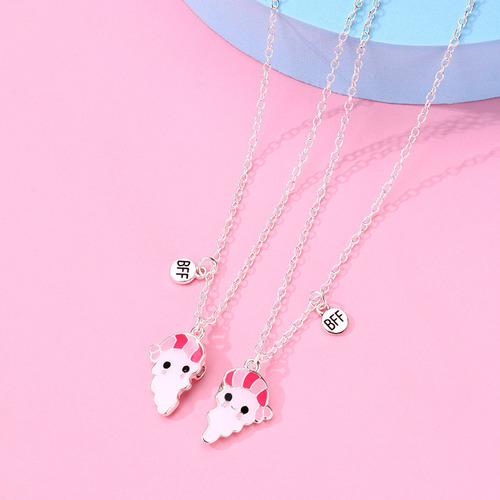 Collar Imán De Dibujos Animados Para Niños Bff Good Friends,