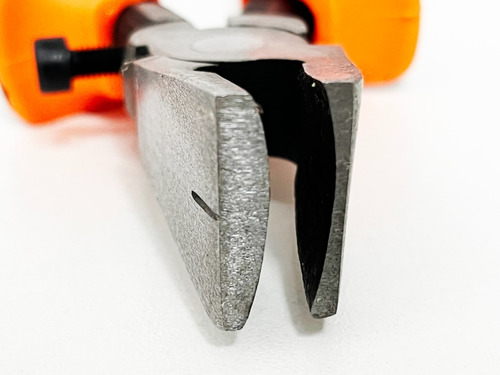 Imagen 2 de 4 de Pinza Vidriero Con Regulacion Punta Pato Chata Con Grip S.