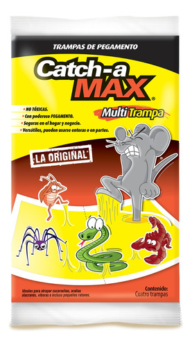 Catch-a Max Multi Trampas De Pegamento Chica En Papel