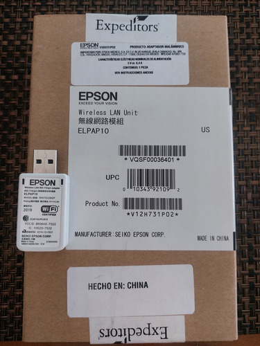 Adaptador Para Proyector Epson Elpap10 Wifi Red Inhalambrico Blanco (Usado)