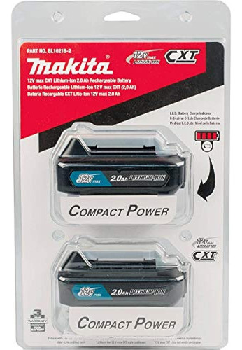 Makita Bl1021b2 12v Max Cxt Lithiumion Paquete De Batería De