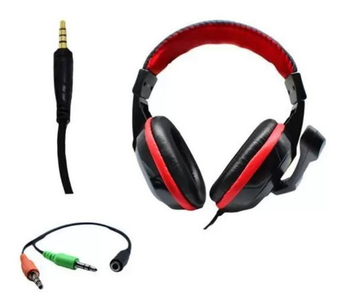 Imagem 4 de 7 de Kit Gamer Knup Teclado Mouse 3200dpi Headset Mousepad Kp2061