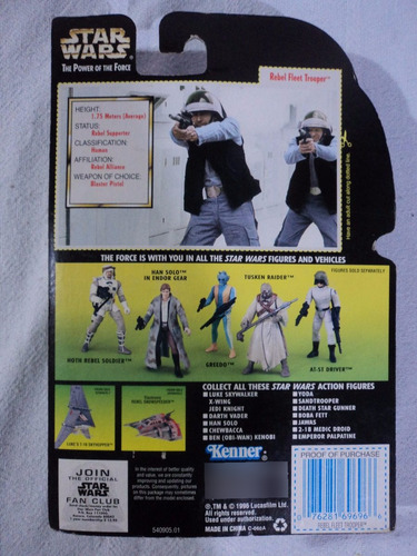 Star Wars Power Of The Force Rebel Fleet Trooper 1996 #2 (Usado)