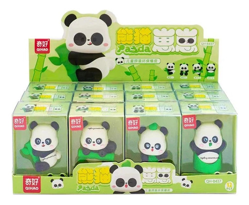 Eraser/borrador Panditas Kawaii Set De 4 Gomas De Pandas